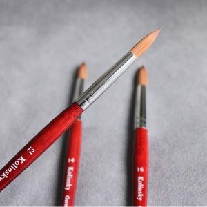 Nail Technician, nail art tool. Acrylic nail art brush. Size #12